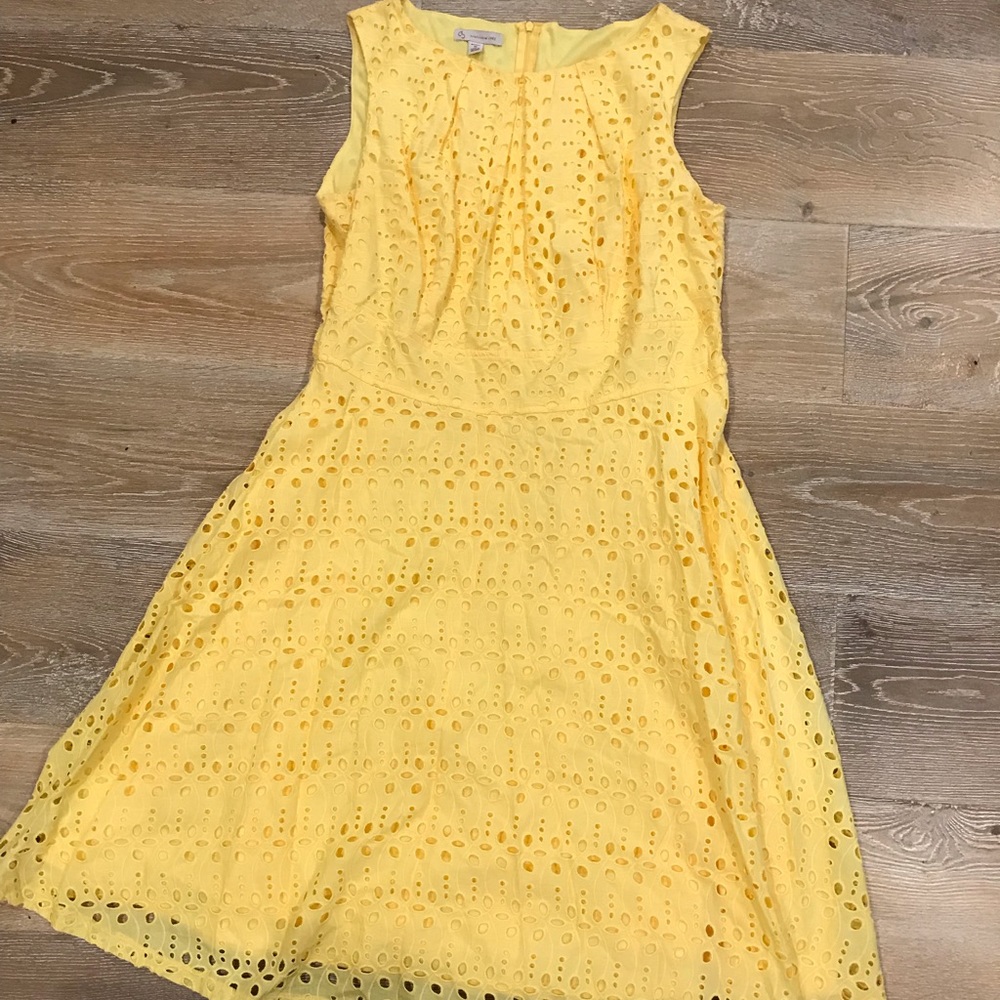 Yellow eyelet dress!